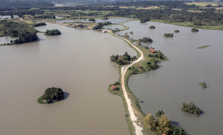 Reserva Hídrica do Futuro, projeto desenvolvido pela Sanepar com o apoio técnico e ambiental do IAT, já revitalizou mais 300 hectares de áreas de várzea no entorno do Rio Iguaçu.