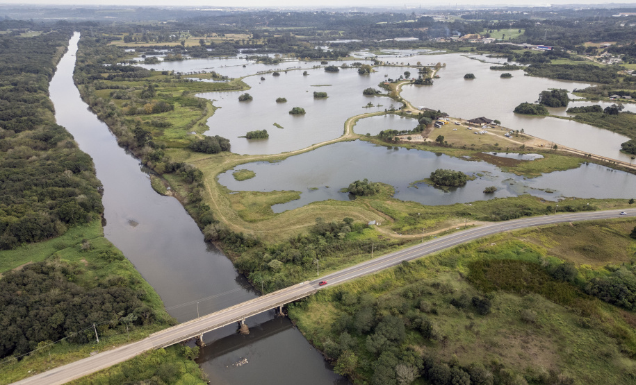 Reserva Hídrica do Futuro, projeto desenvolvido pela Sanepar com o apoio técnico e ambiental do IAT, já revitalizou mais 300 hectares de áreas de várzea no entorno do Rio Iguaçu.