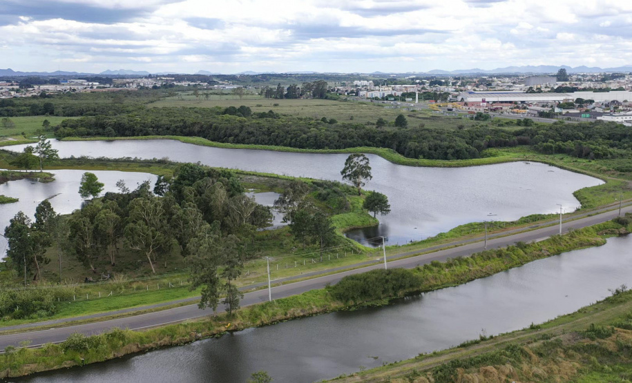 Reserva Hídrica do Futuro, projeto desenvolvido pela Sanepar com o apoio técnico e ambiental do IAT, já revitalizou mais 300 hectares de áreas de várzea no entorno do Rio Iguaçu.