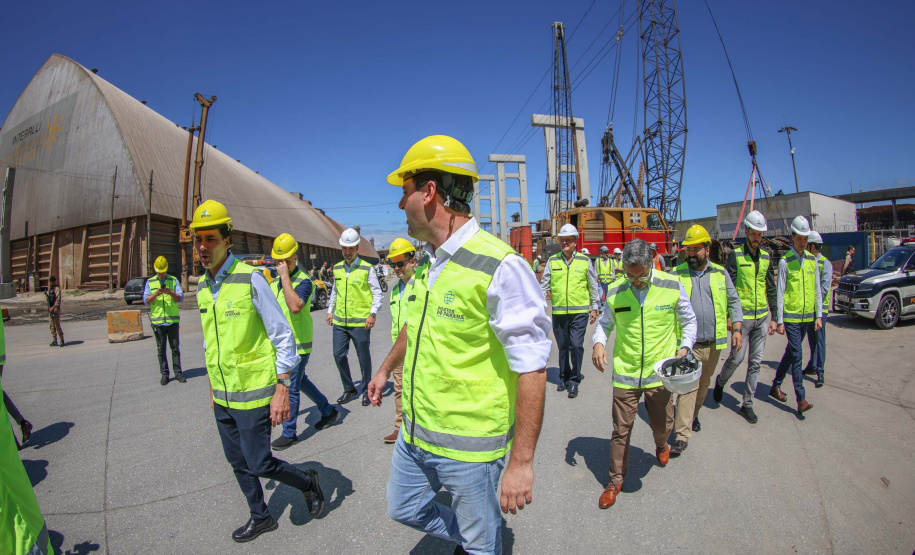 visita às obras do Moegão