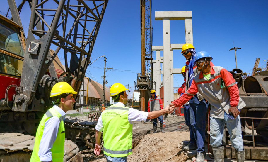 visita às obras do Moegão