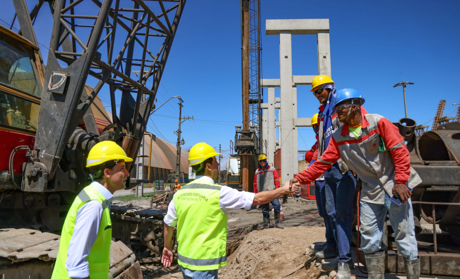 visita às obras do Moegão