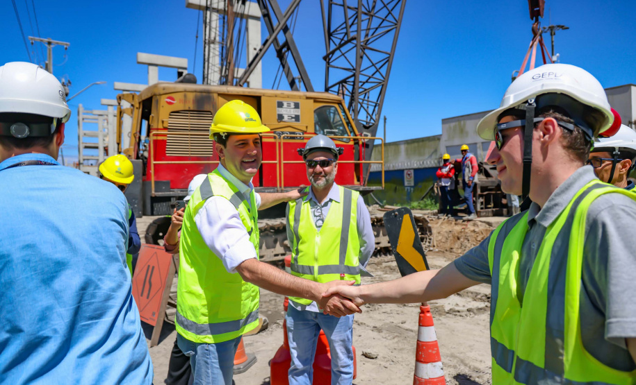 visita às obras do Moegão
