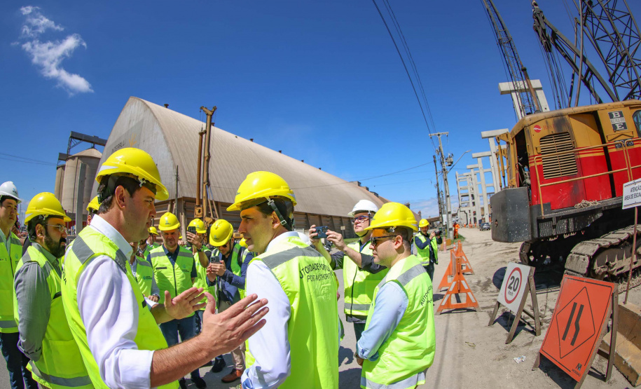 visita às obras do Moegão
