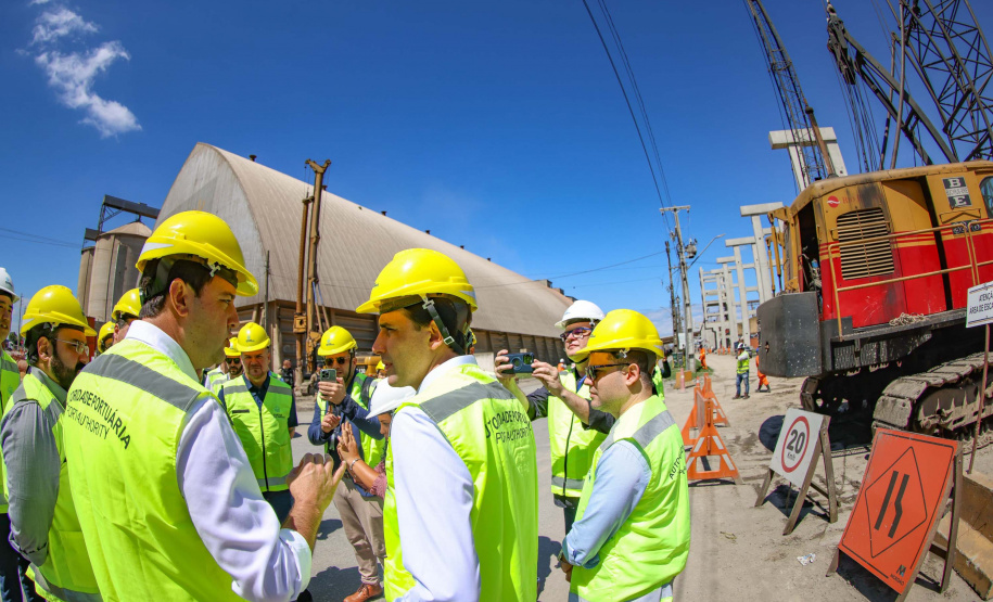 visita às obras do Moegão