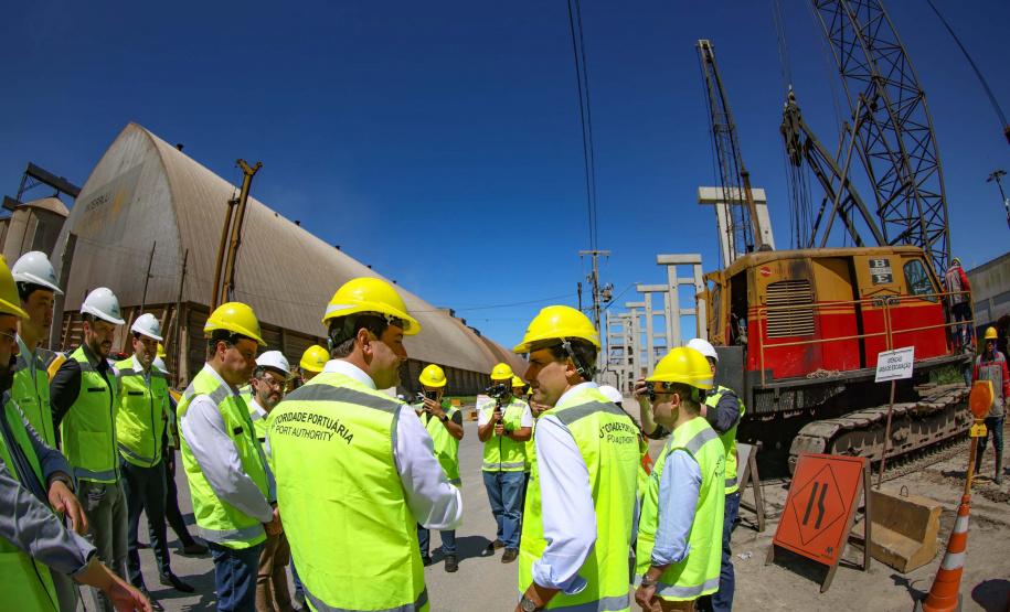 visita às obras do Moegão