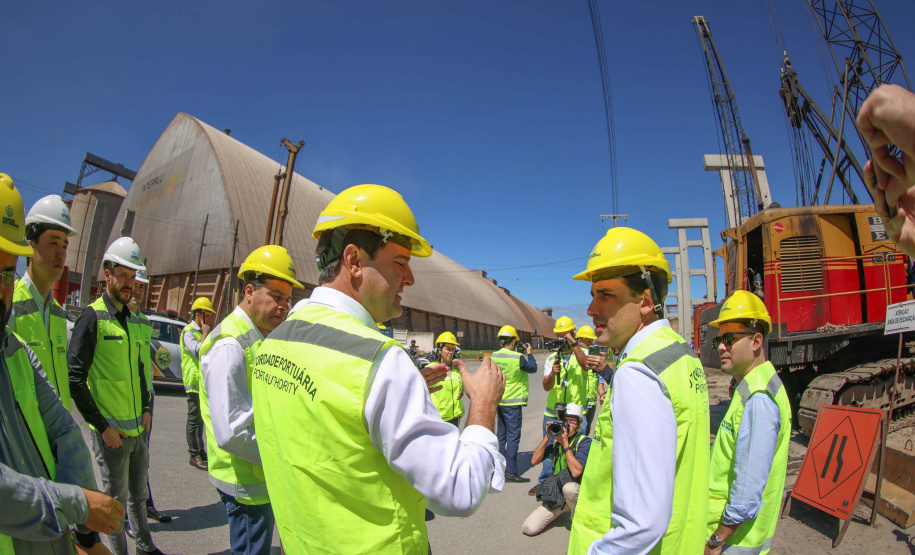 visita às obras do Moegão