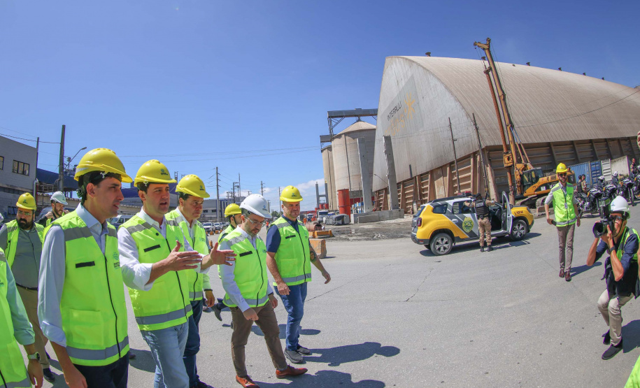 visita às obras do Moegão