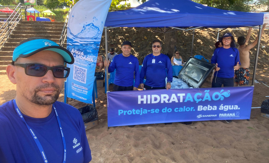 Sanepar leva projeto HidratAção, de distribuição de copos de água, para o Noroeste
