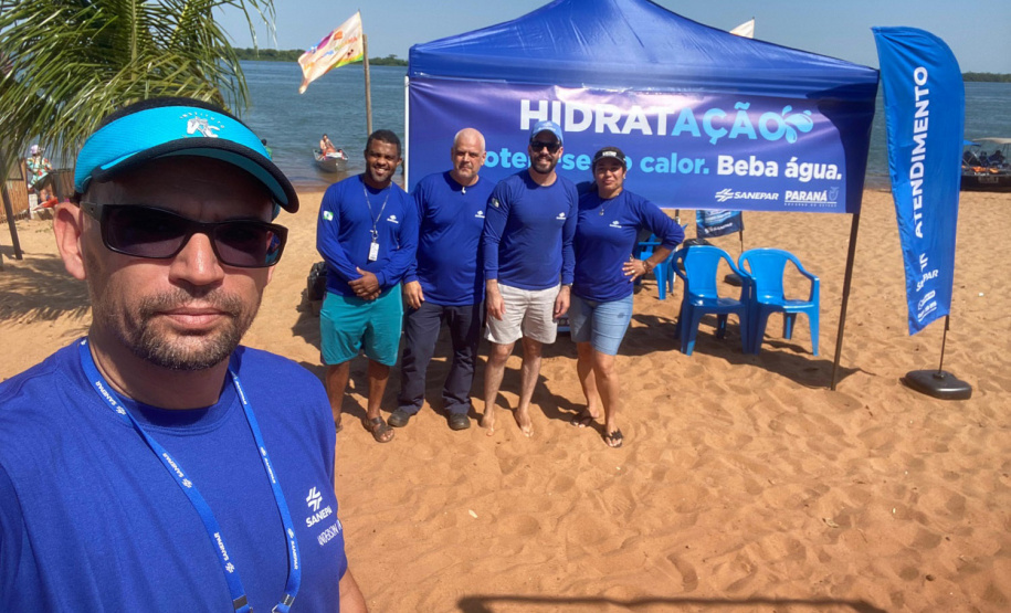 Sanepar leva projeto HidratAção, de distribuição de copos de água, para o Noroeste