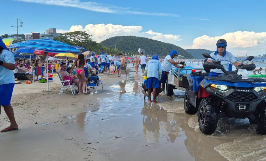 Sanepar recolhe mais de 48 toneladas de lixo no litoral do Estado em apenas 6 dias