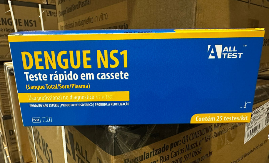 SESA RECEBE TESTES RÁPIDOS DENGUE