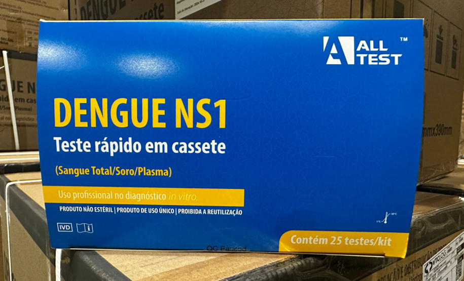 SESA RECEBE TESTES RÁPIDOS DENGUE