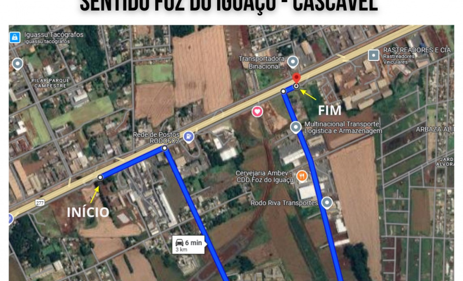 DER DESVIO BR 277 FOZ