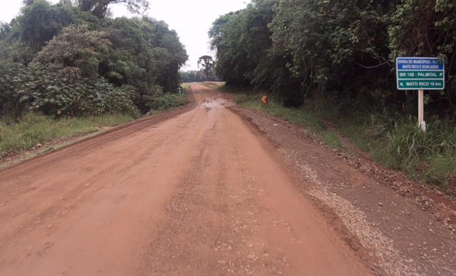 DER PR-239 entre Mato Rico e Roncador