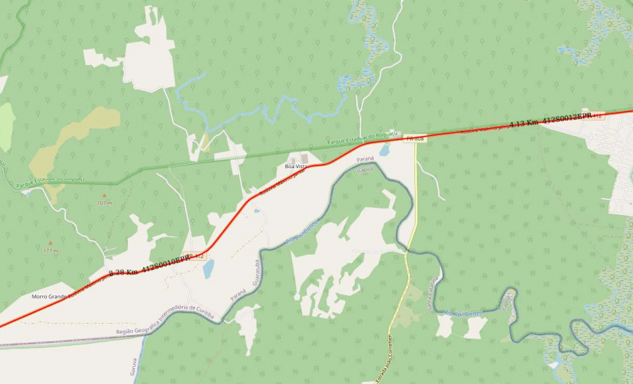 PR-412 Garuva a Guaratuba