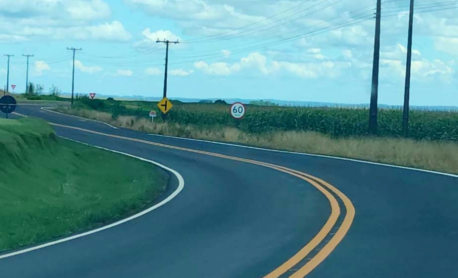 PR-459 entre Reserva do Iguaçu e Pinhão