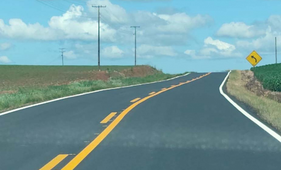 PR-459 entre Reserva do Iguaçu e Pinhão