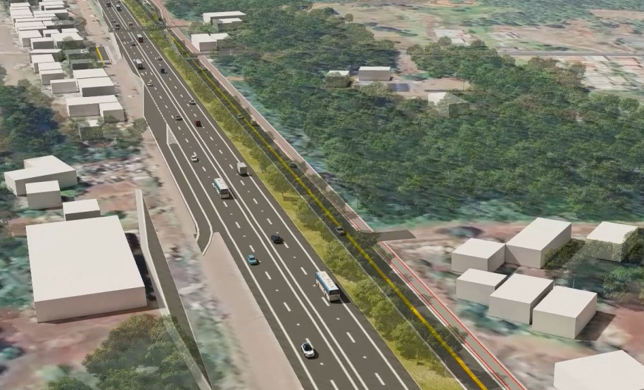 projeto da duplicação da PRC-466 entre Turvo e Pitanga.