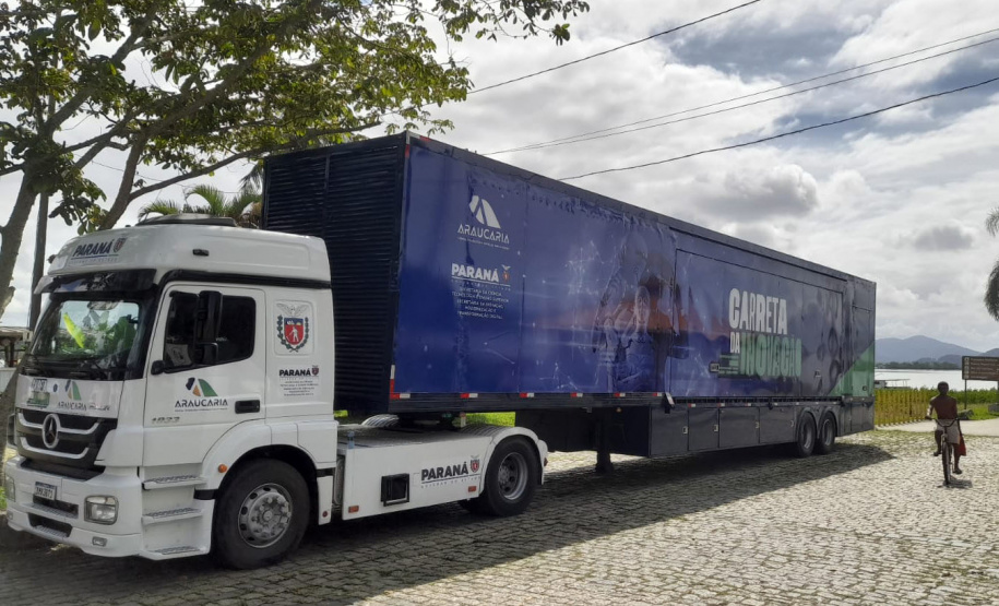 Carreta da Inovação chega a Antonina com atividade tecnológicas, atrações culturais e atendimentos aos cidadãos