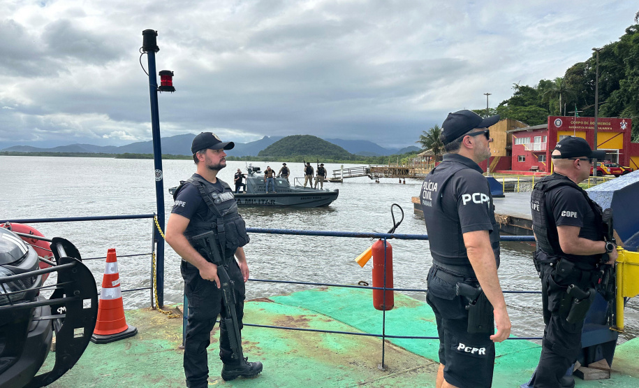 PCPR Operação Integrada reforça segurança na travessia de Guaratuba
