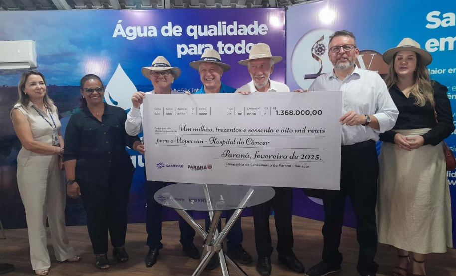 Sanepar repassa recursos e recebe reconhecimento da Uopeccan