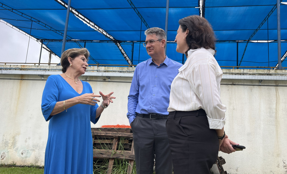 SANEPAR PREFEITA VISITA ESTAÇÃO TRATAMENTO ÁGUA