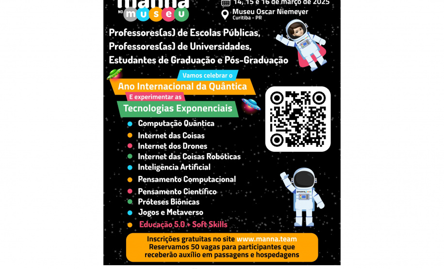 Evento no Museu Oscar Niemeyer terá experiências com inteligência artificial, robótica, metaverso e muito mais