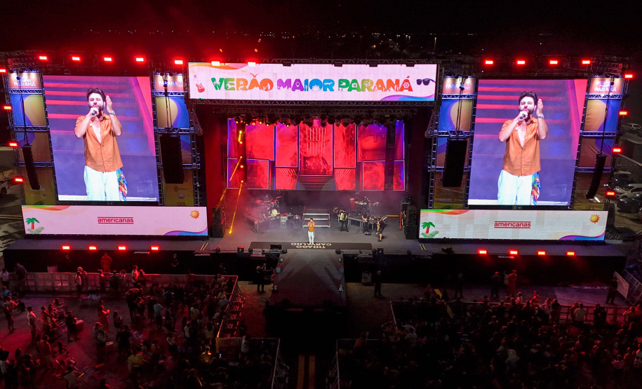 Show de Thiago Carvalho, em Pontal do Paraná