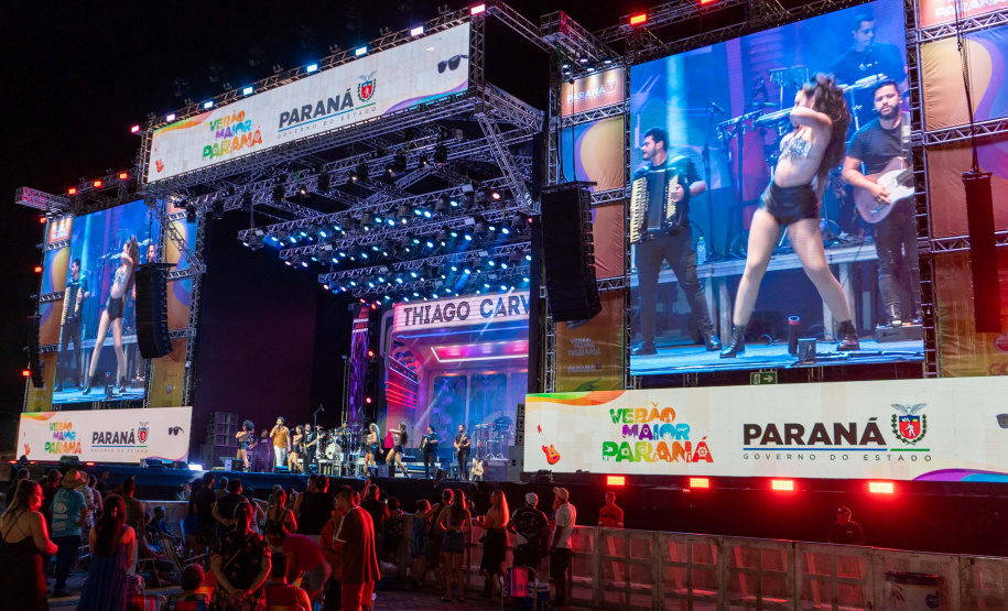 Show de Thiago Carvalho, em Pontal do Paraná