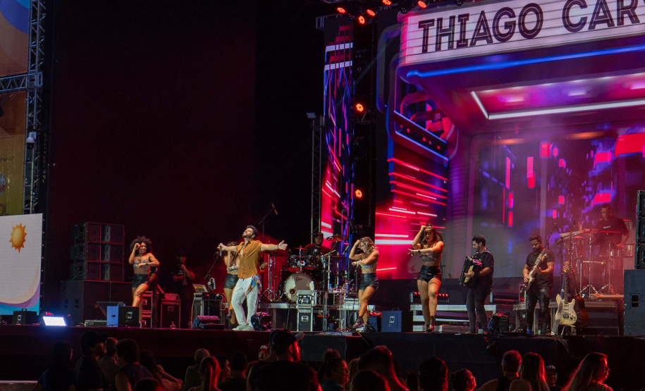 Show de Thiago Carvalho, em Pontal do Paraná