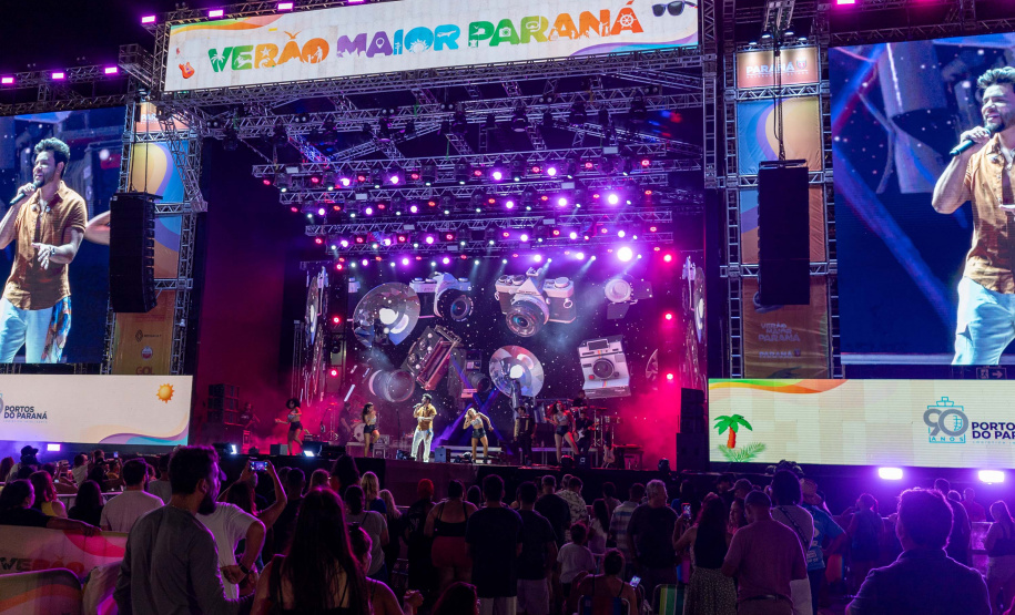 Show de Thiago Carvalho, em Pontal do Paraná