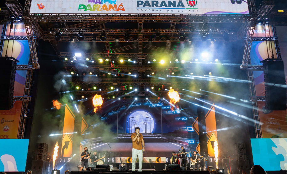 Show de Thiago Carvalho, em Pontal do Paraná