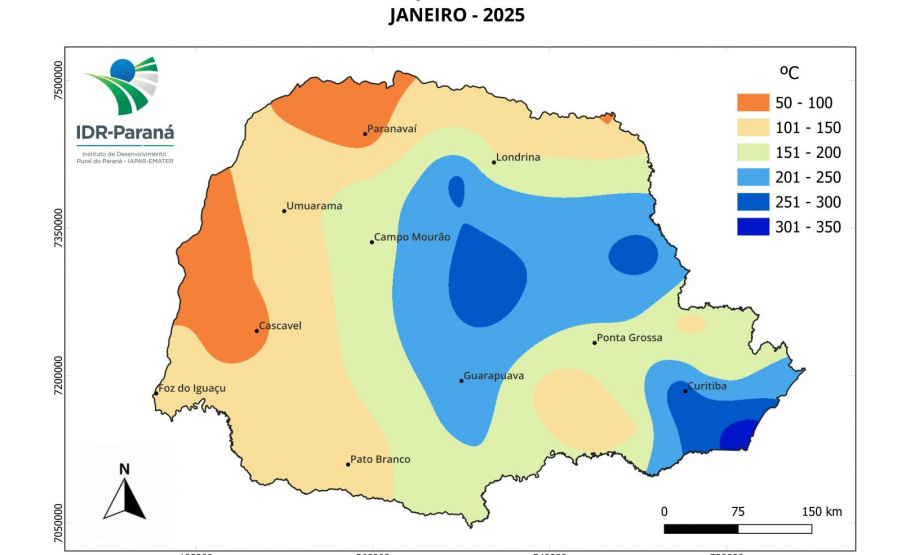 Boletim agrometeorológico de janeiro aponta que chuvas retornam ao Paraná após início de ano seco