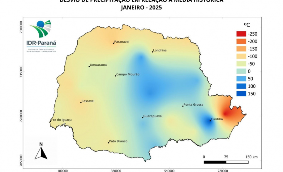 Boletim agrometeorológico de janeiro aponta que chuvas retornam ao Paraná após início de ano seco