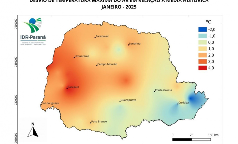 Boletim agrometeorológico de janeiro aponta que chuvas retornam ao Paraná após início de ano seco