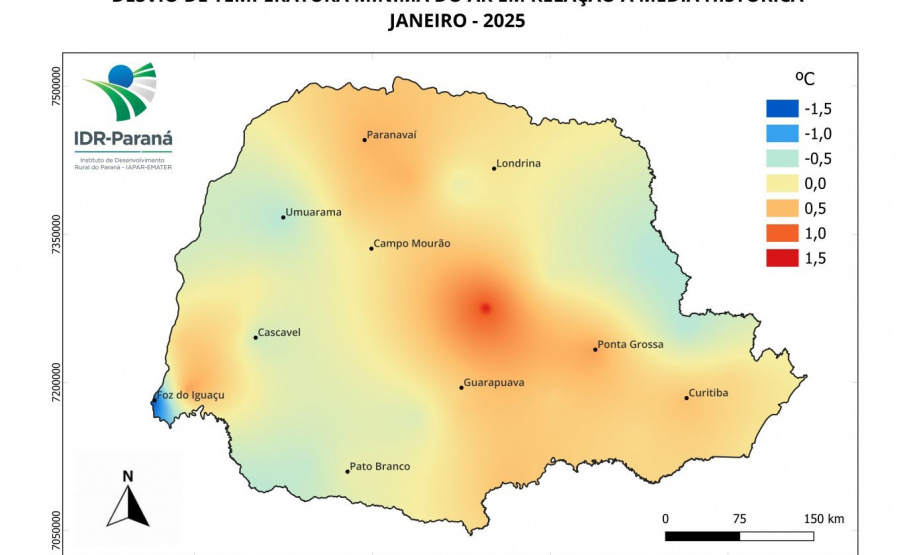 Boletim agrometeorológico de janeiro aponta que chuvas retornam ao Paraná após início de ano seco