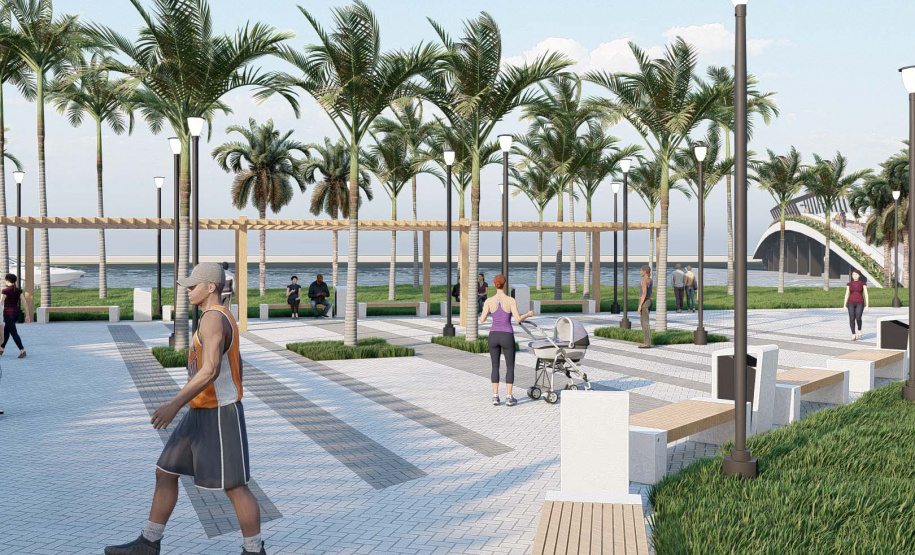 Projeto da orla de Paranaguá