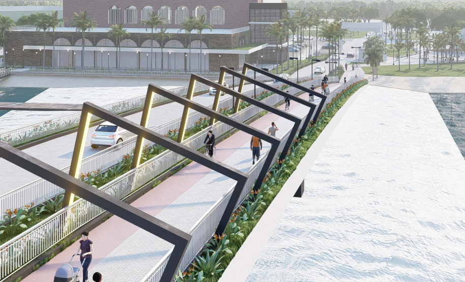 Projeto da orla de Paranaguá