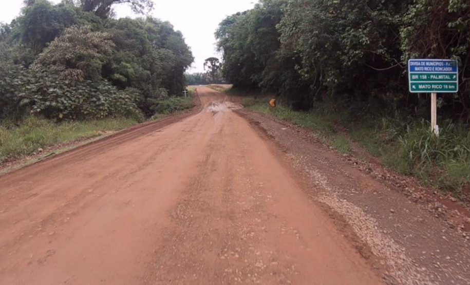 PR-239 pavimentação Mato Rico - Roncador