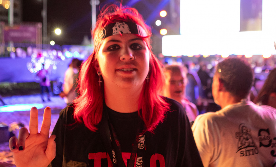 Matinhos, 22 de fevereiro de 2025 - Show da banda Titãs no paldo do Verão Maior Paraná em Caiobá.