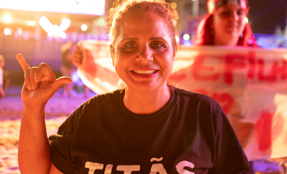 Matinhos, 22 de fevereiro de 2025 - Show da banda Titãs no paldo do Verão Maior Paraná em Caiobá.