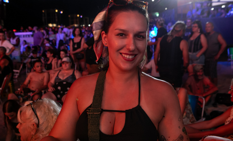 Matinhos, 22 de fevereiro de 2025 - Show da banda Titãs no paldo do Verão Maior Paraná em Caiobá.