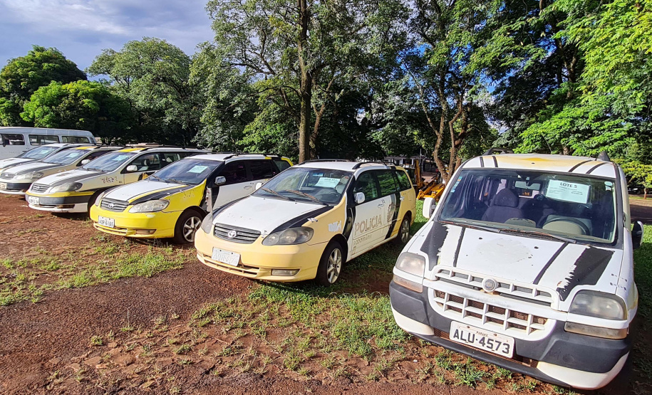 Governo do Paraná realiza leilão de veículos em Cascavel; visitação começa nesta semana.