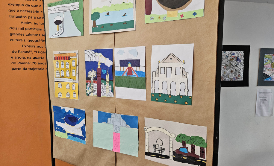 SEEC Estudantes do Centro Juvenil de Artes Plásticas homenageiam Curitiba no aniversário de 332 anos da cidade