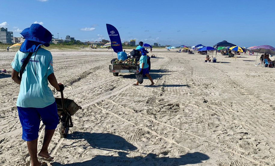 Limpeza diurna: aumento de 31,76% na coleta de lixo diurna em relação ao mesmo feriado prolongado de 2024 (Sanepar)