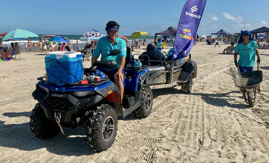 Limpeza diurna: aumento de 31,76% na coleta de lixo diurna em relação ao mesmo feriado prolongado de 2024 (Sanepar)