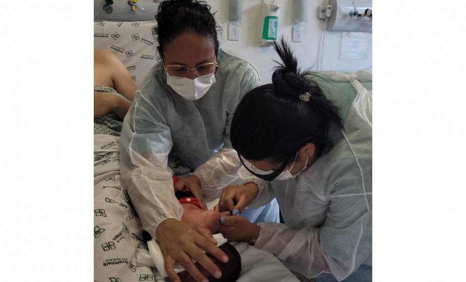 SESA BEBÊS RECEBEM VACINA BCG