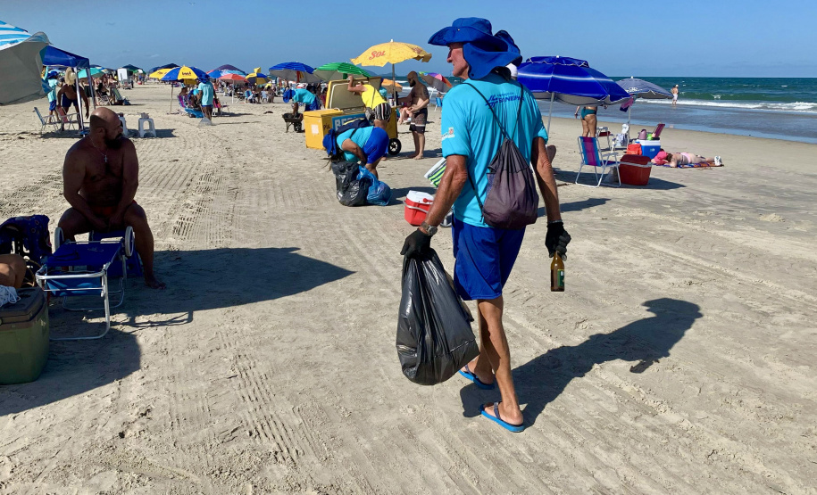 Limpeza diurna: aumento de 31,76% na coleta de lixo diurna em relação ao mesmo feriado prolongado de 2024 (Sanepar)