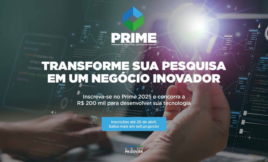 Estão abertas as inscrições para programa do Governo do Paraná que  transforma pesquisas em negócios